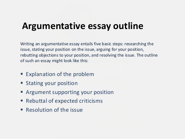 Argument research paper