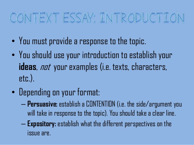 Essay writing structure