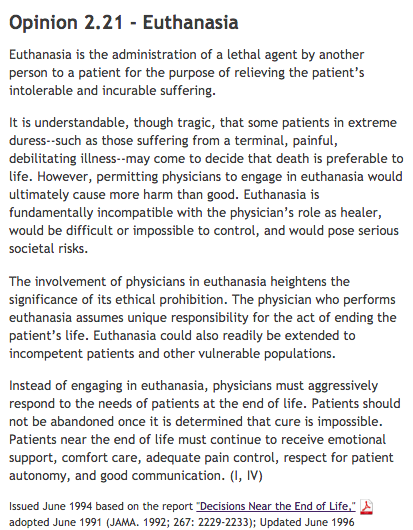 Euthanasia essay