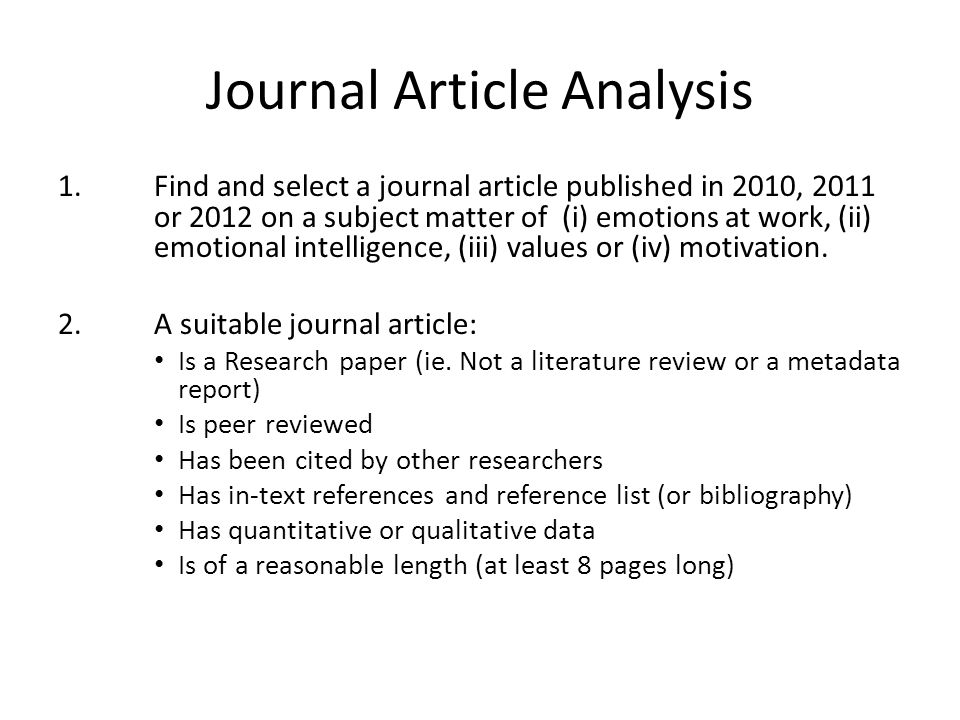 Journal article review